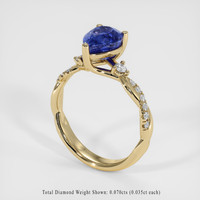 1.76 Ct. Sapphire Ring, 14K Yellow Gold 2