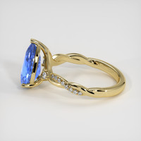 3.04 Ct. Blue Sapphire Ring, 14K Yellow Gold 4