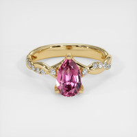 1.24 Ct. Pink Spinel Ring, 14K Yellow Gold 1