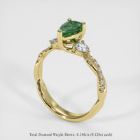 0.50 Ct. Gemstone Ring, 14K Yellow Gold 2