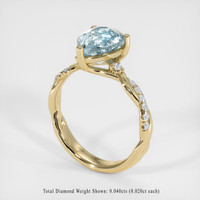 1.65 Ct. Gemstone Ring, 14K Yellow Gold 2