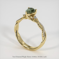 0.81 Ct. Gemstone Ring, 14K Yellow Gold 2