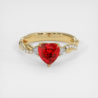 1.68 Ct. Ruby Ring, 14K Yellow Gold 1