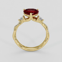 1.65 Ct. Ruby Ring, 14K Yellow Gold 3