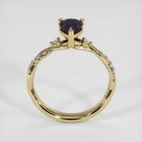 0.90 Ct. Bluish Purple Sapphire Ring, 14K Yellow Gold 3