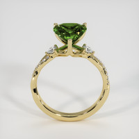 3.05 Ct. Green Sapphire Ring, 14K Yellow Gold 3