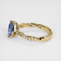 0.98 Ct. Blue Sapphire Ring, 14K Yellow Gold 4