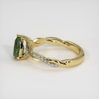 1.62 Ct. Green Sapphire Ring, 14K Yellow Gold 4