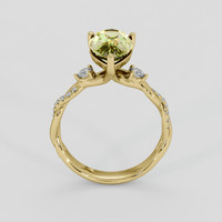 3.01 Ct. Bi Color / Parti Sapphire Ring, 14K Yellow Gold 3