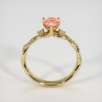 1.09 Ct. Padparadscha Sapphire Ring, 14K Yellow Gold 3