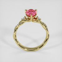 1.54 Ct. Padparadscha Sapphire Ring, 14K Yellow Gold 3