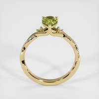 0.80 Ct. Green Sapphire Ring, 14K Yellow Gold 3