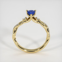 0.74 Ct. Sapphire Ring, 18K Yellow Gold 3