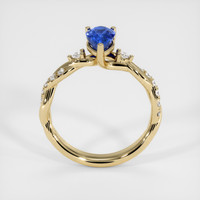 1.44 Ct. Blue Sapphire Ring, 18K Yellow Gold 3