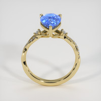 3.04 Ct. Blue Sapphire Ring, 18K Yellow Gold 3