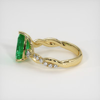 1.91 Ct. Emerald Ring, 18K Yellow Gold 4