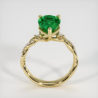 2.57 Ct. Emerald Ring, 18K Yellow Gold 3