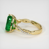 2.57 Ct. Emerald Ring, 18K Yellow Gold 4