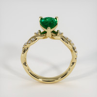 1.12 Ct. Emerald Ring, 18K Yellow Gold 3