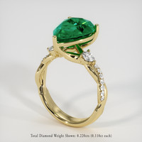 2.88 Ct. Emerald Ring, 18K Yellow Gold 2
