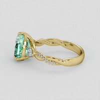 1.46 Ct. Emerald Ring, 18K Yellow Gold 4