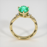 2.33 Ct. Emerald Ring, 18K Yellow Gold 3