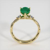 1.18 Ct. Emerald Ring, 18K Yellow Gold 3
