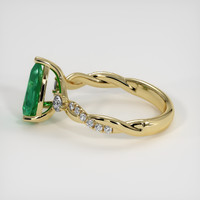 1.18 Ct. Emerald Ring, 18K Yellow Gold 4
