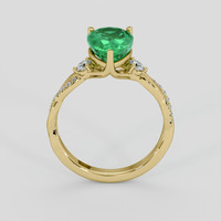 1.69 Ct. Emerald Ring, 18K Yellow Gold 3