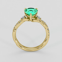 1.78 Ct. Emerald Ring, 18K Yellow Gold 3
