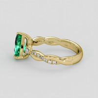 1.78 Ct. Emerald Ring, 18K Yellow Gold 4