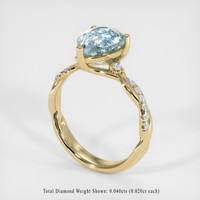 1.65 Ct. Gemstone Ring, 18K Yellow Gold 2