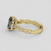 1.72 Ct. Rainbow Moonstone Ring, 18K Yellow Gold 4
