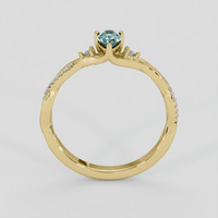 0.32 Ct. Alexandrite Ring, 18K Yellow Gold 3