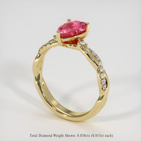 1.14 Ct. Gemstone Ring, 18K Yellow Gold 2