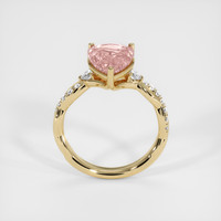 4.17 Ct. Padparadscha Sapphire Ring, 18K Yellow Gold 3