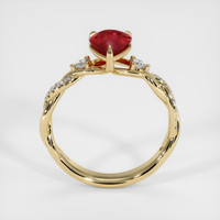 1.27 Ct. Ruby Ring, 18K Yellow Gold 3