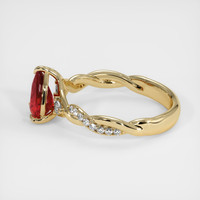 1.27 Ct. Ruby Ring, 18K Yellow Gold 4