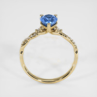 1.43 Ct. Blue Sapphire Ring, 18K Yellow Gold 3