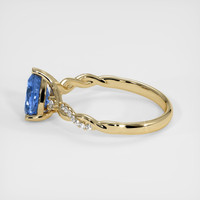 1.43 Ct. Blue Sapphire Ring, 18K Yellow Gold 4