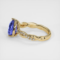 2.78 Ct. Color Change Sapphire Ring, 18K Yellow Gold 4