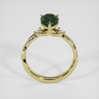 2.06 Ct. Green Sapphire Ring, 18K Yellow Gold 3