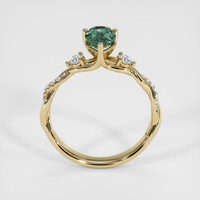 1.51 Ct. Bluish Green Sapphire Ring, 18K Yellow Gold 3