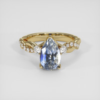 2.57 Ct. Bi Color Sapphire Ring, 18K Yellow Gold 1