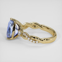 2.57 Ct. Bi Color Sapphire Ring, 18K Yellow Gold 4