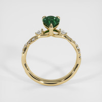 1.41 Ct. Green Sapphire Ring, 18K Yellow Gold 3