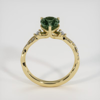 2.04 Ct. Green Sapphire Ring, 18K Yellow Gold 3