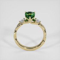 1.64 Ct. Bluish Green Sapphire Ring, 18K Yellow Gold 3