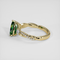 1.64 Ct. Bluish Green Sapphire Ring, 18K Yellow Gold 4