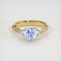 1.63 Ct. Blue Sapphire Ring, 18K Yellow Gold 1
